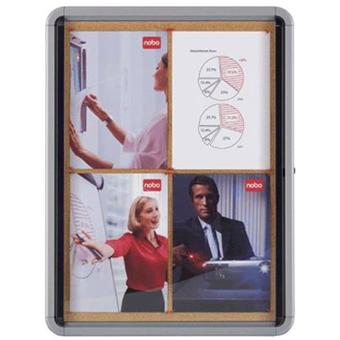 Nobo - Vitrine Interieur Fond Liege Pour 9 Documents A4 - 1